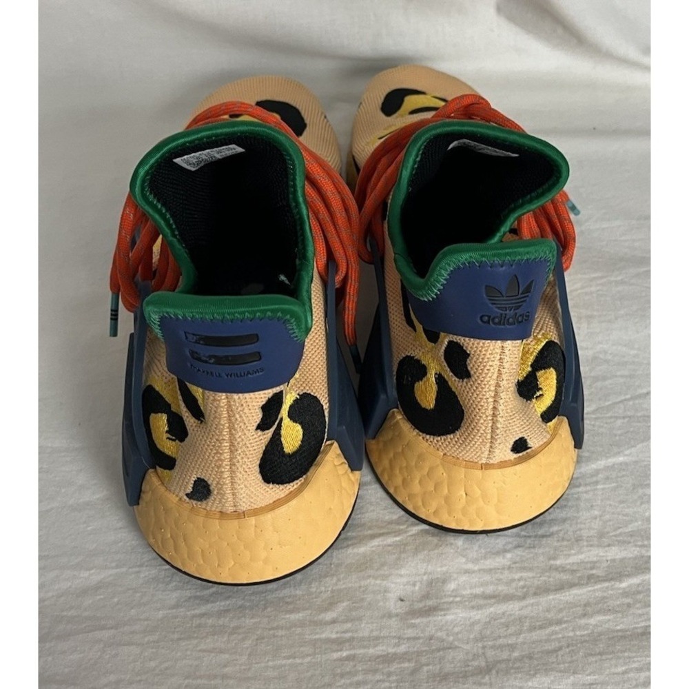 Adidas Pharrell Williams HU NMD Leopard Primeknit Sneaker Men's Size 10.5 - Picture 3 of 12